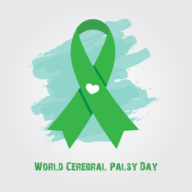 Journée mondiale de la paralysie cérébrale. Il peut être utilisé pour des affiches, des bannières, des médias numériques, etc.