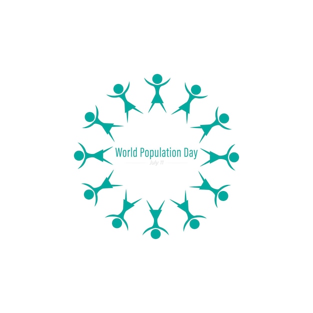 Journée mondiale de la population, illustration vectorielle.