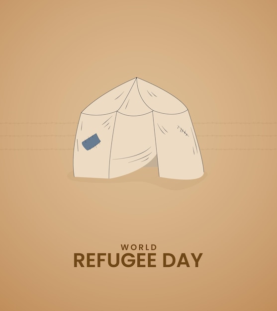 Journée Mondiale Des Réfugiés Sauvez Les Réfugiés Familles De Réfugiés Près De La Clôture Journée Internationale Des Migrants