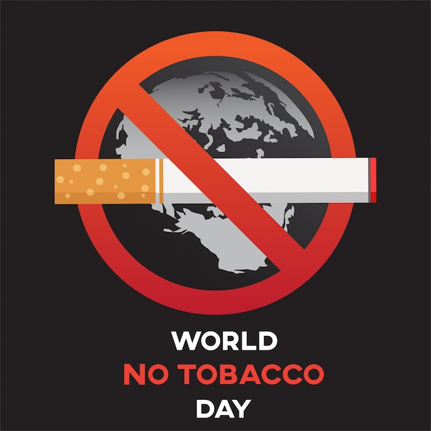 Vecteur journée mondiale sans tabac