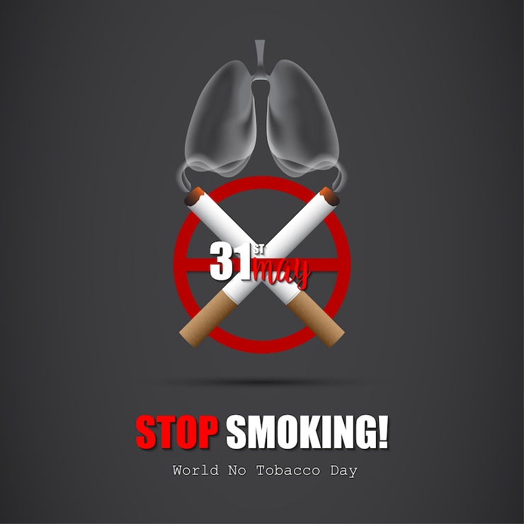 Vecteur journée mondiale sans tabac