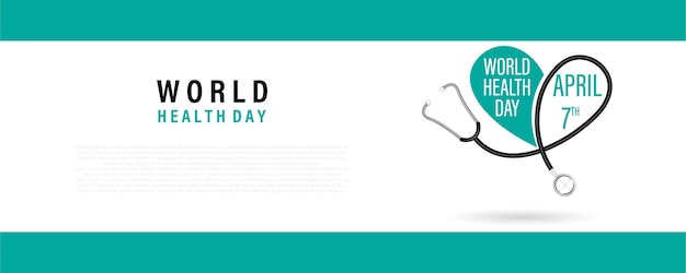 Journée mondiale de la santé, illustration vectorielle du 7 avril