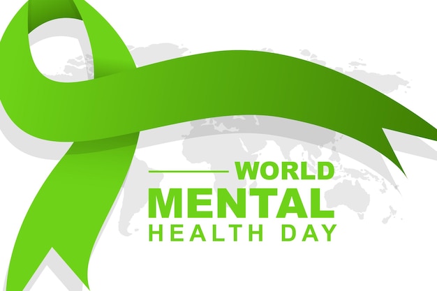 La Journée Mondiale De La Santé Mentale Est Célébrée Chaque Année Le 10 Octobre. Illustration Vectorielle