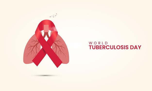 Vecteur la journée mondiale de la tuberculose