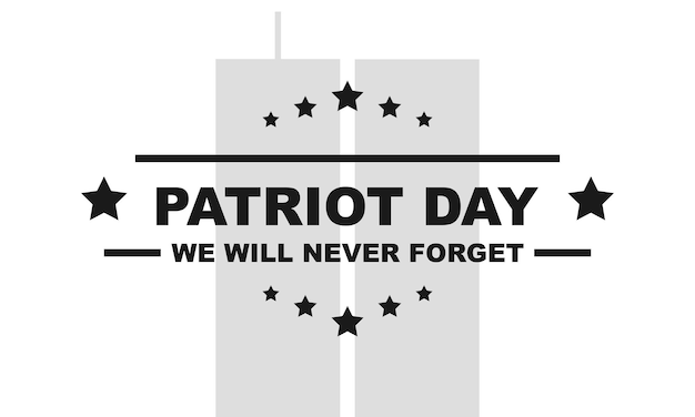 Journée Des Patriotes Américains. Memorial Day 11 Septembre. Illustration Vectorielle Eps 10