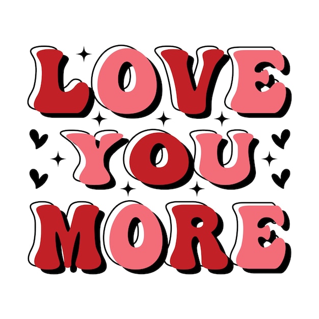 La journée de la Saint-Valentin Retro Design Valentine Valentine Retro Valentine Retro Design Quote d'amour rétro
