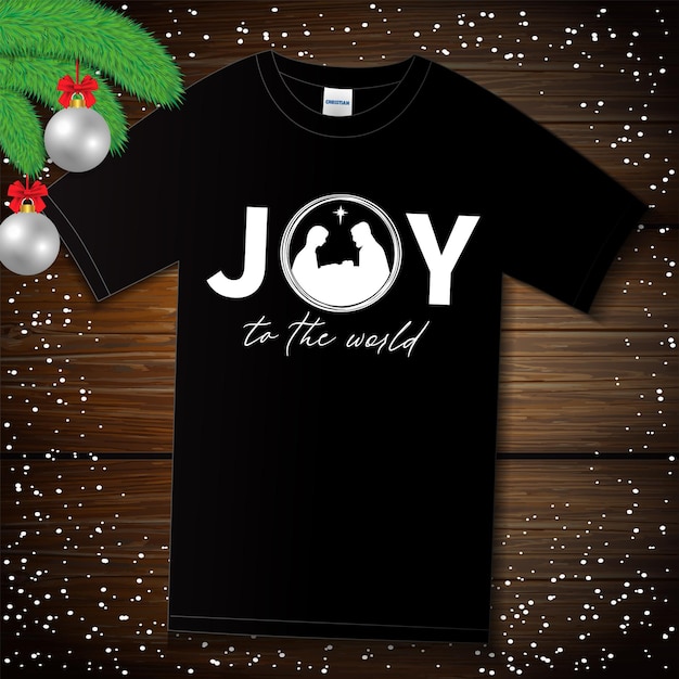 Joy Au Monde Conception De T-shirt Arrière-plan De Vacances Conception De Modèle