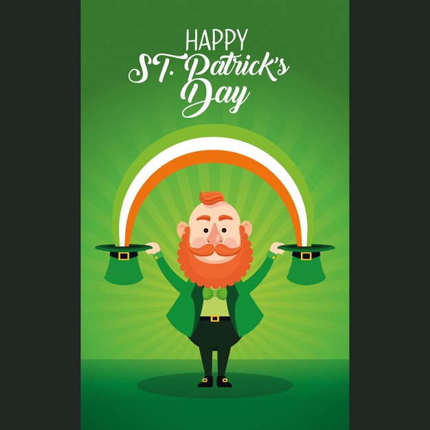 Vecteur joyeuse saint patrick