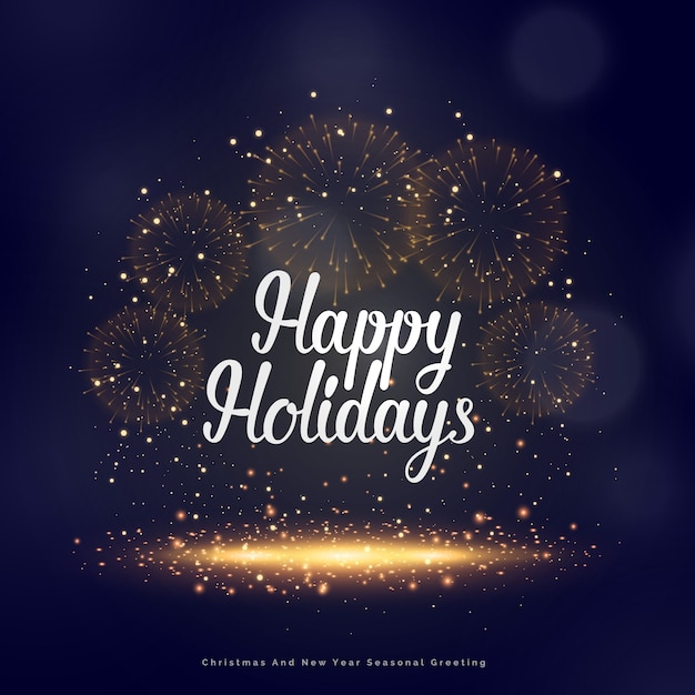 Joyeuses fêtes voeux saisonniers pour Noël et nouvel an
