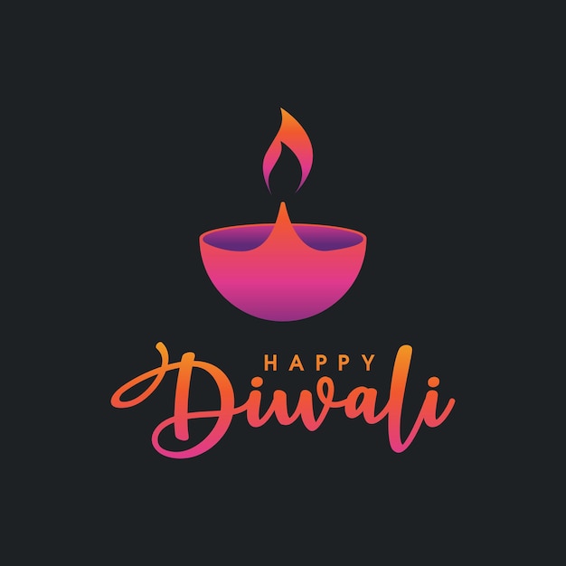 Joyeux Diwali Vector Icon Design Illustration Modèle