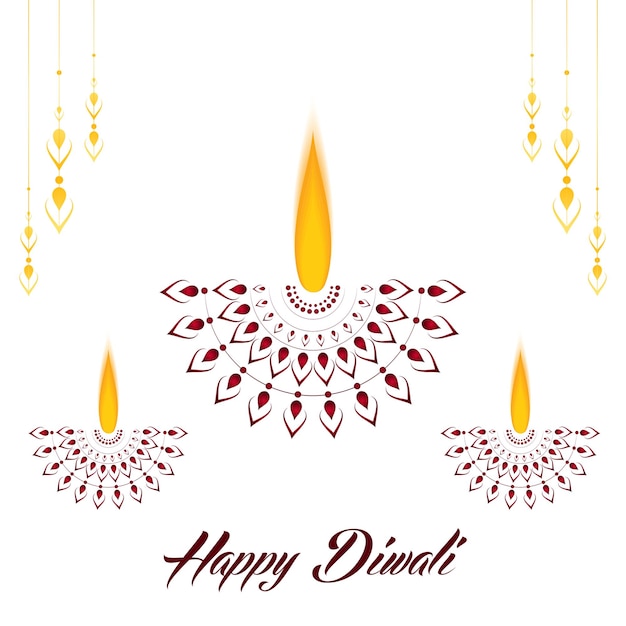 Vecteur joyeux diwali