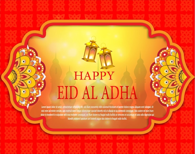 Joyeux Eid Al Adha Fond Islamique