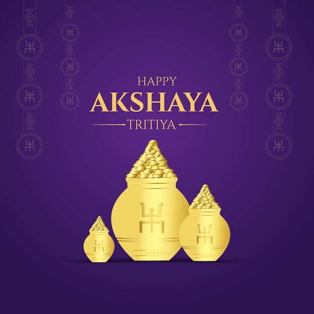 Joyeux Festival Akshaya Tritiya Publication Sur Les Réseaux Sociaux