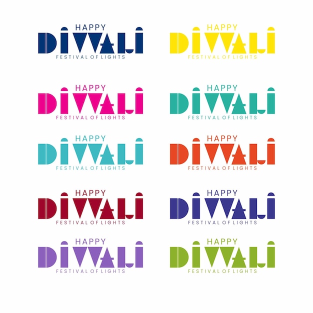 Joyeux Festival De Diwali Vecteur