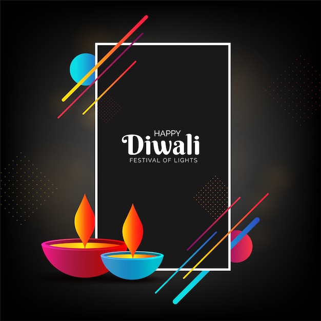 Joyeux fond de Diwali.