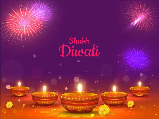 Joyeux fond de Diwali.