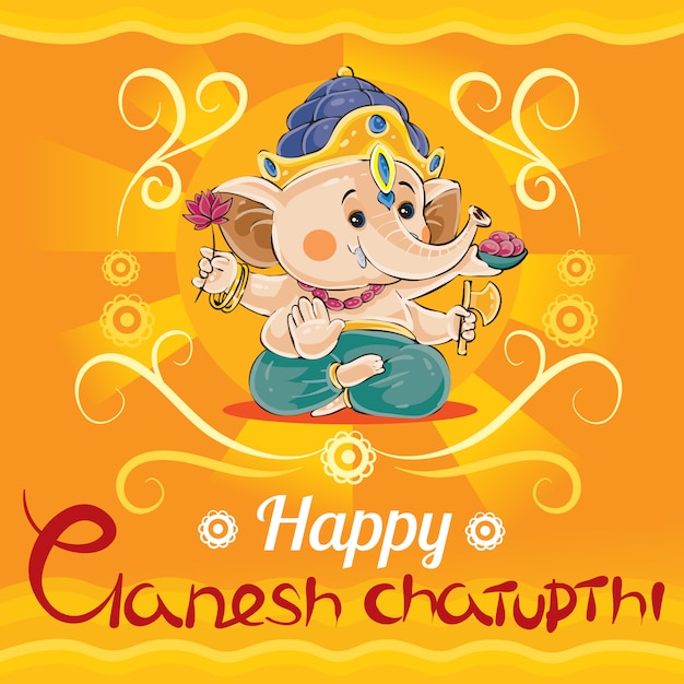 Joyeux Ganesh Chaturthi, Vacances Traditionnelles Dans L'hindouisme