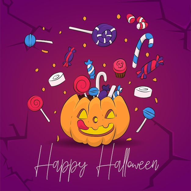 Joyeux Halloween Illustration