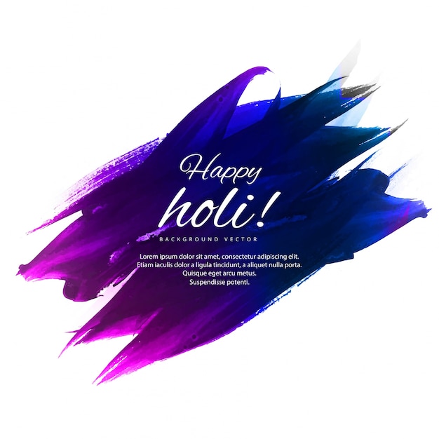 Joyeux Holi Festival Coloré Fond Illustration Vecteur