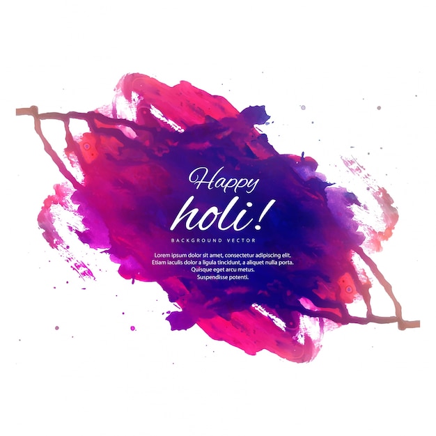 Joyeux Holi Fond Coloré Pour La Fête Du Festival Des Couleurs