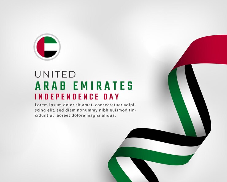 Vecteur joyeux jour de l'indépendance des émirats arabes unis 2 décembre illustration de conception vectorielle de célébration