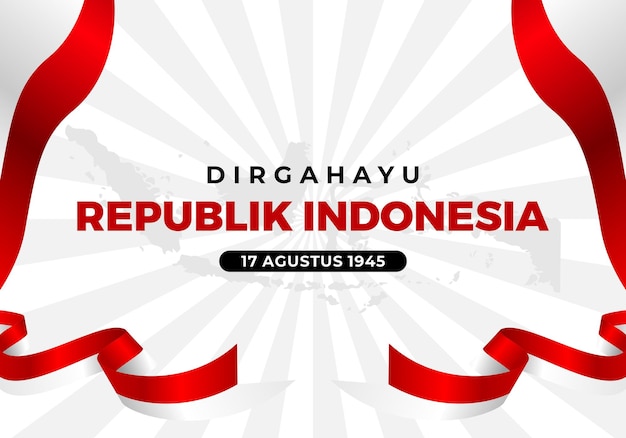 Joyeux jour de l'indépendance de la République d'Indonésie