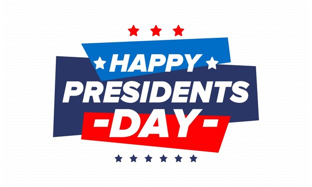 Joyeux jour des présidents aux États-Unis Washington anniversaire Fête fédérale en Amérique Vector