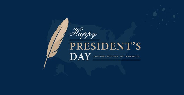 Joyeux jour des présidents des États-Unis d'Amérique Fête du modèle de conception