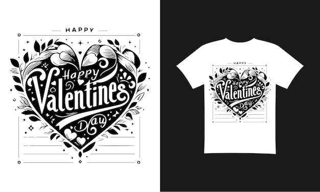 Vecteur joyeux jour de la saint-valentin 2024 design de t-shirt