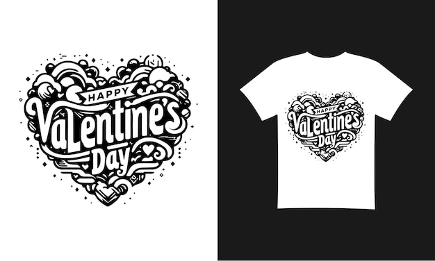 Joyeux Jour De La Saint-valentin 2024 Design De T-shirt