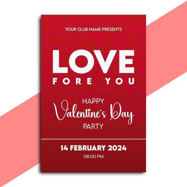 Joyeux jour de la Saint-Valentin avec des lettres calligraphiques écrites à la main avec des cœurs rouges