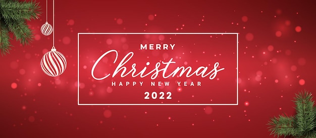 Joyeux Noël et bonne année 2022 conception de couverture sociale et cartes de haute qualité