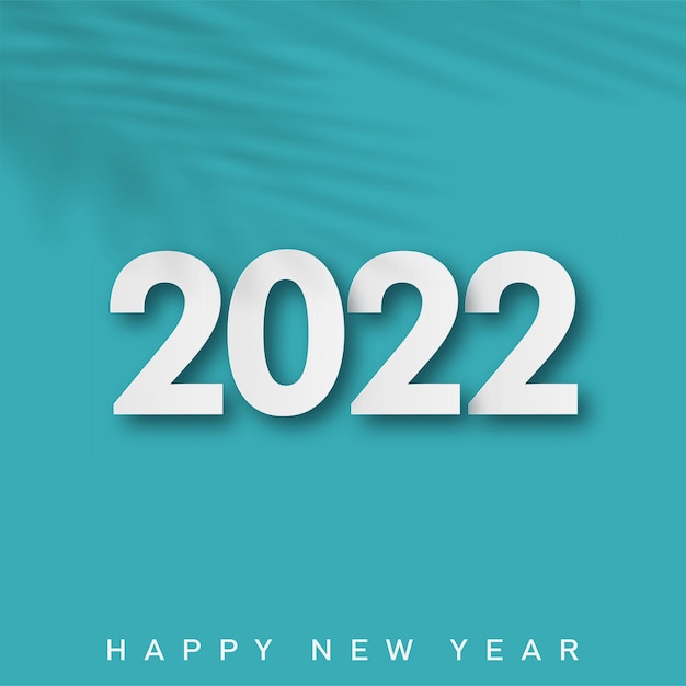 Joyeux Noël et bonne année carte 2022 sur fond bleu. Vecteur.