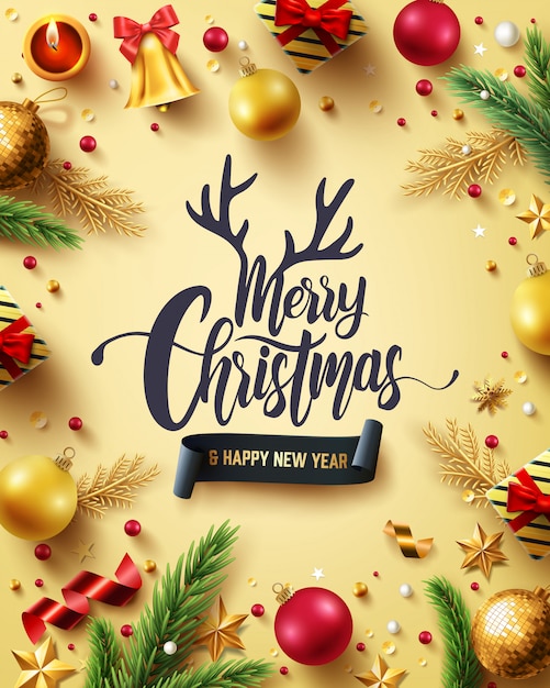 Joyeux Noël et bonne année d'or
