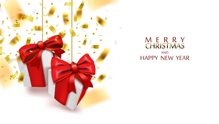 Vecteur joyeux noël et bonne année