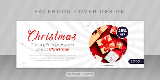 Joyeux Noël avec la conception de la couverture Facebook