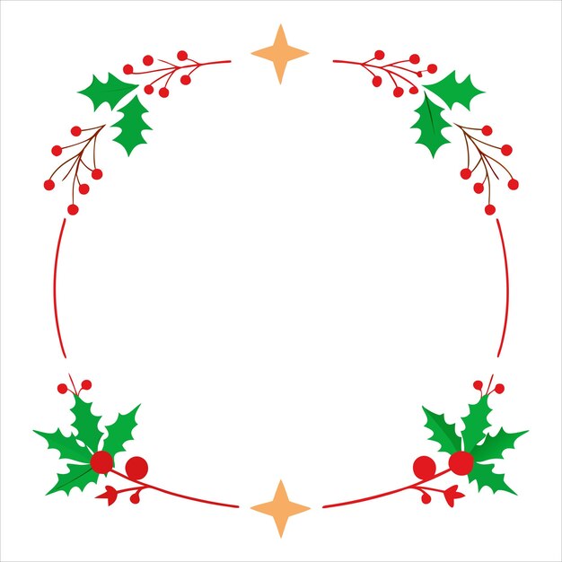 Joyeux Noël Design de la frontière Art vectoriel