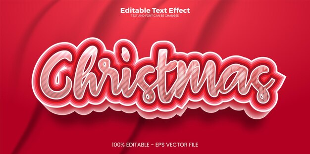 Joyeux noël effet de texte modifiable dans un style tendance moderne