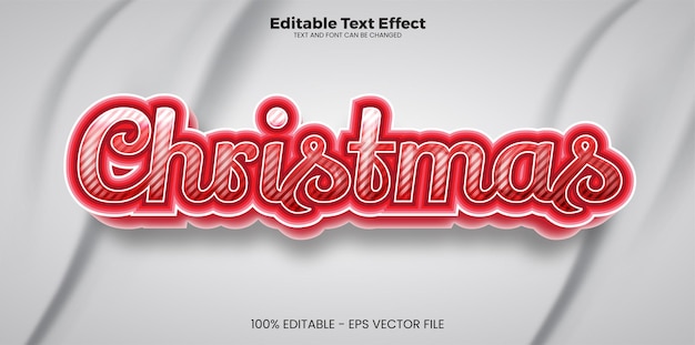 Joyeux noël effet de texte modifiable dans un style tendance moderne
