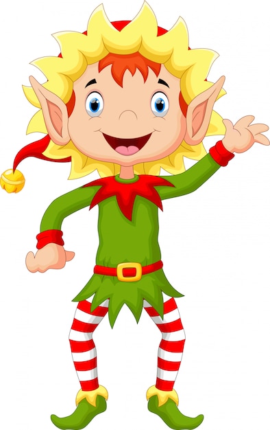 Joyeux Noël Elf Cartoon