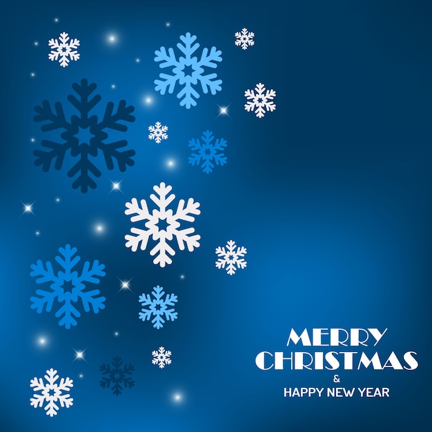 Joyeux Noël fond bleu.