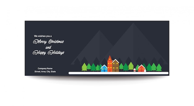 Joyeux Noël et Joyeuses Fêtes FaceBook Ad Banner Cover Photo