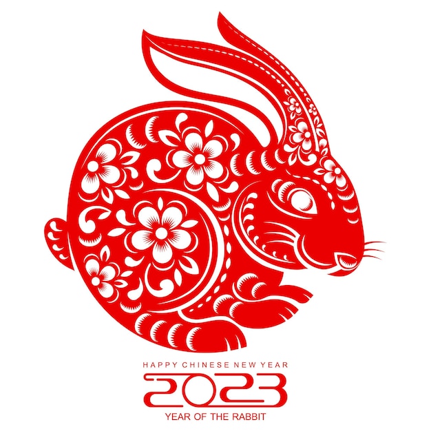 Joyeux Nouvel An Chinois 2023 Année Du Signe Du Zodiaque Lapin