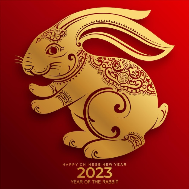 Joyeux Nouvel An Chinois 2023 Année Du Zodiaque Du Lapin