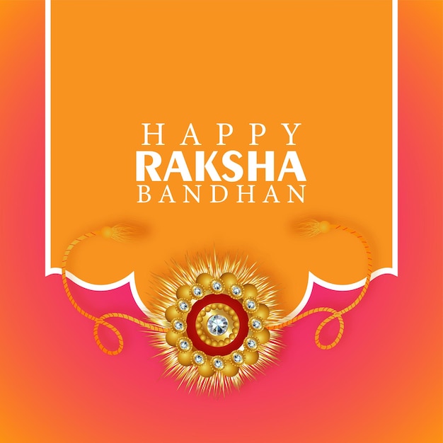 Joyeux Raksha Bandhan célébration du festival traditionnel indien