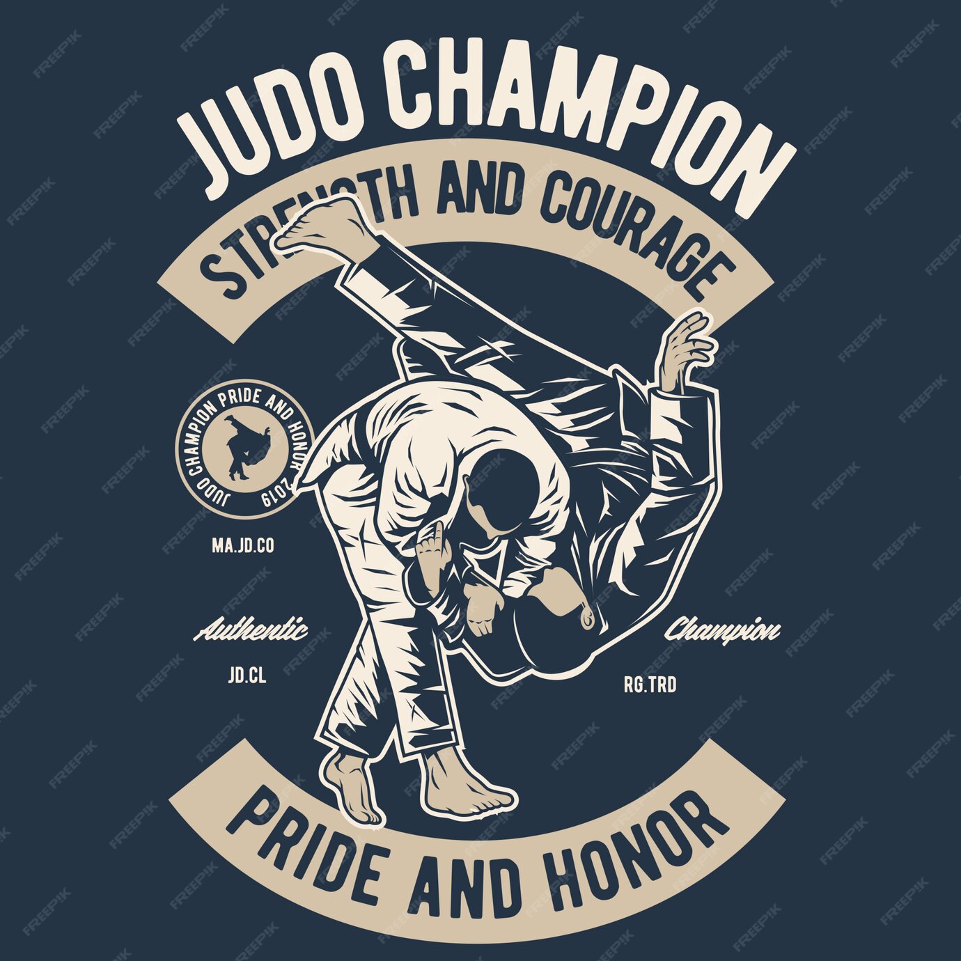Judo vector