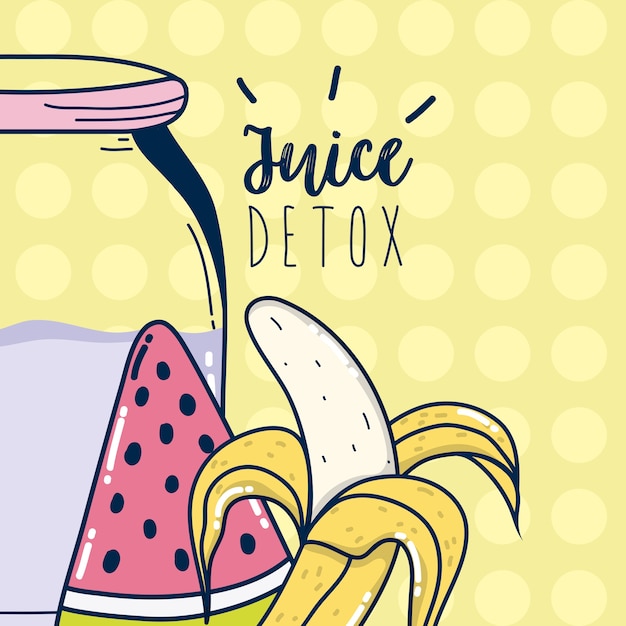 Jus Detox Pastèque Et Banane