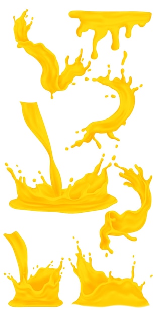 Le jus d'orange et de mangue Vector EPS
