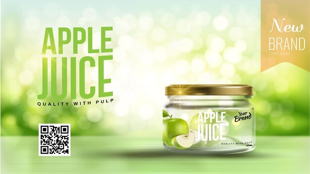 Le jus de pomme, un contexte d'été rafraîchissant