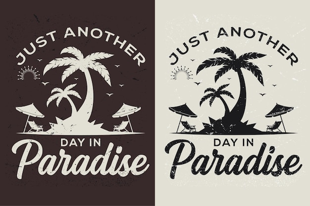 Juste un autre jour au paradis Typographie Design